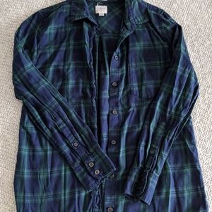 J Crew Button Down Plaid- like new!!